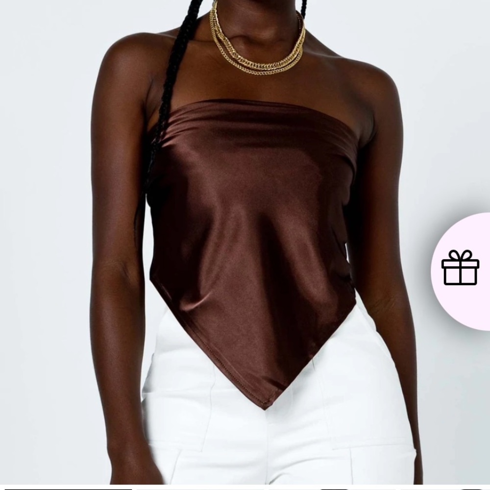 Princess Polly Venetian Silky Scarf Chocolate Brown